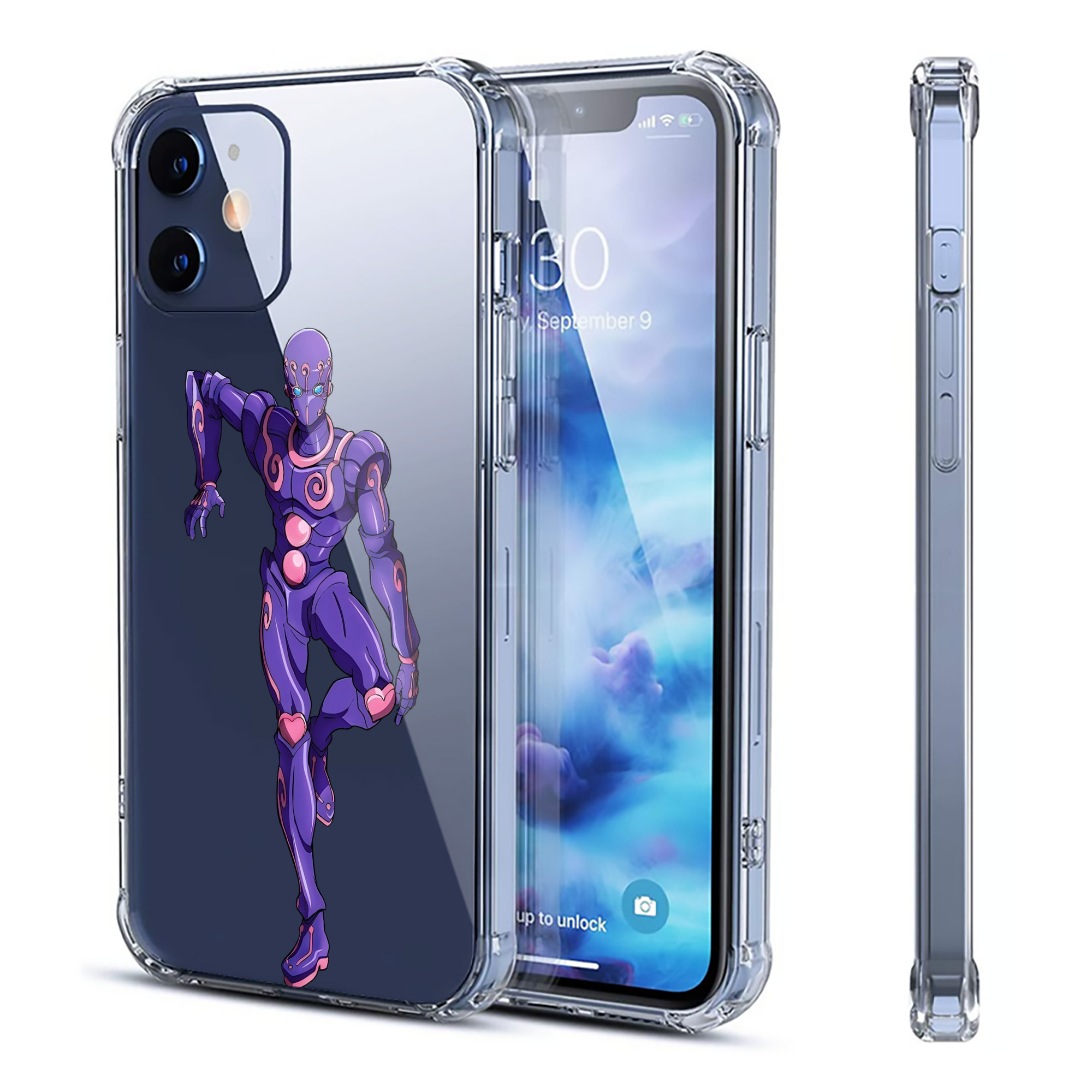 （画像用） ジョジョの奇妙な冒険 JoJo's Bizarre Adventure 【iPhone 12シリーズ対応】透明スマホケース（クリアソフトケース）